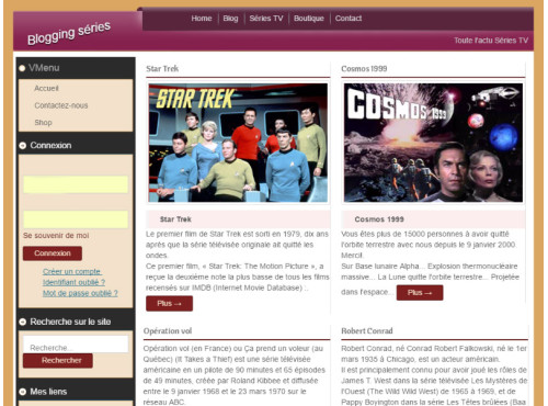 Thème joomla Blogging